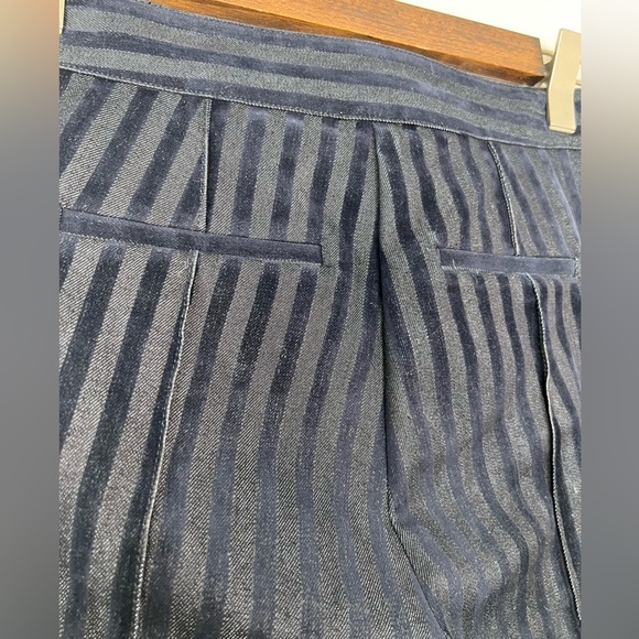 Derek Lam 10 Crosby, Size:2, Navy velvet striped pants 👖, EUC, Like new. - Picture 7 of 10